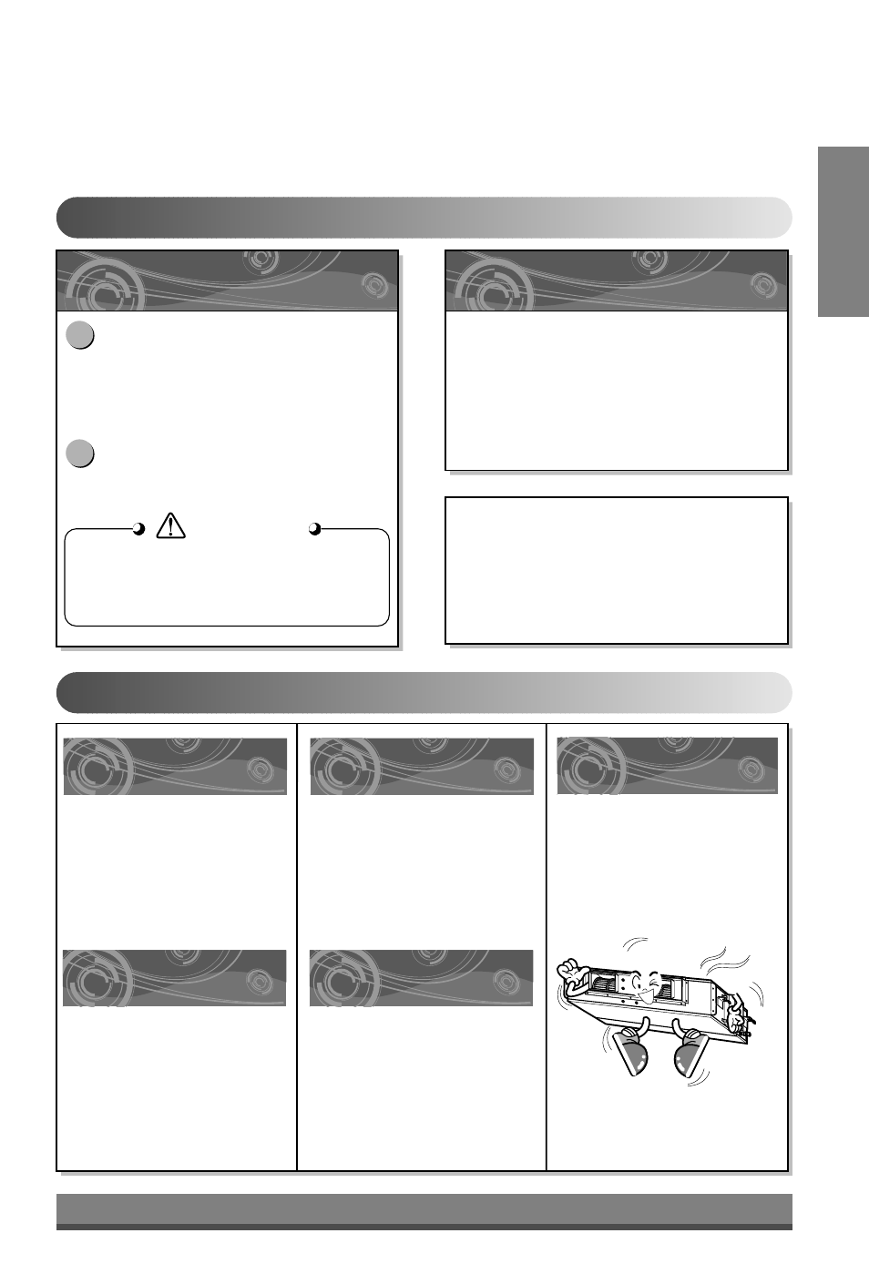 English, Caution, Caution 1 2 | LG LB-H368GSS0 User Manual | Page 21 / 46