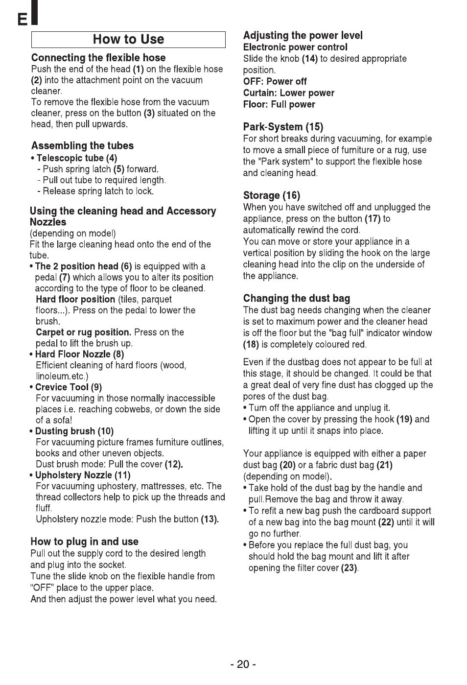 LG VC39103HQ User Manual | Page 21 / 29