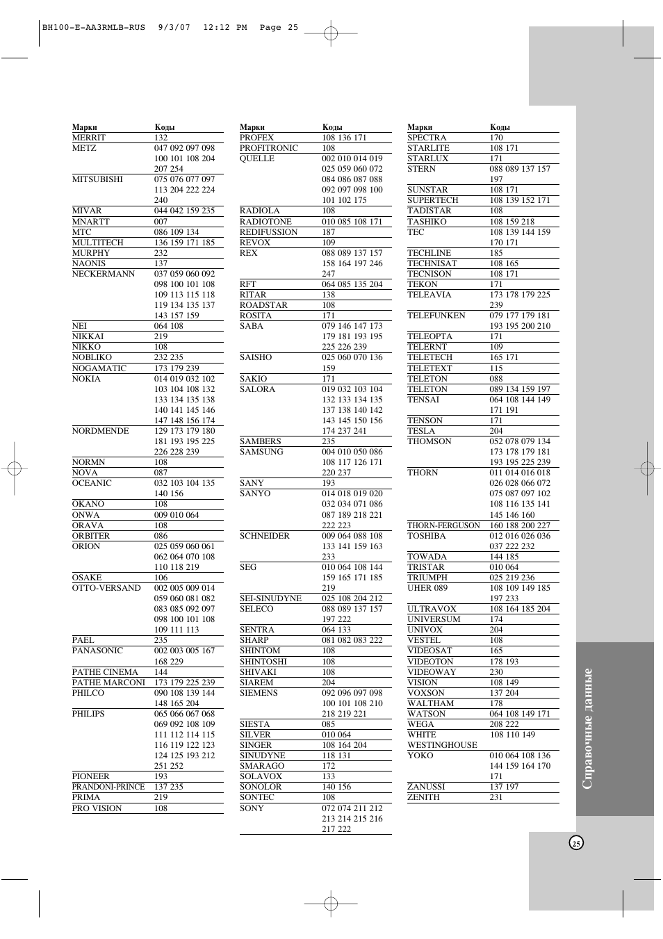 Лф‡‚у˜м˚в ‰‡мм˚в | LG BH100 User Manual | Page 25 / 30