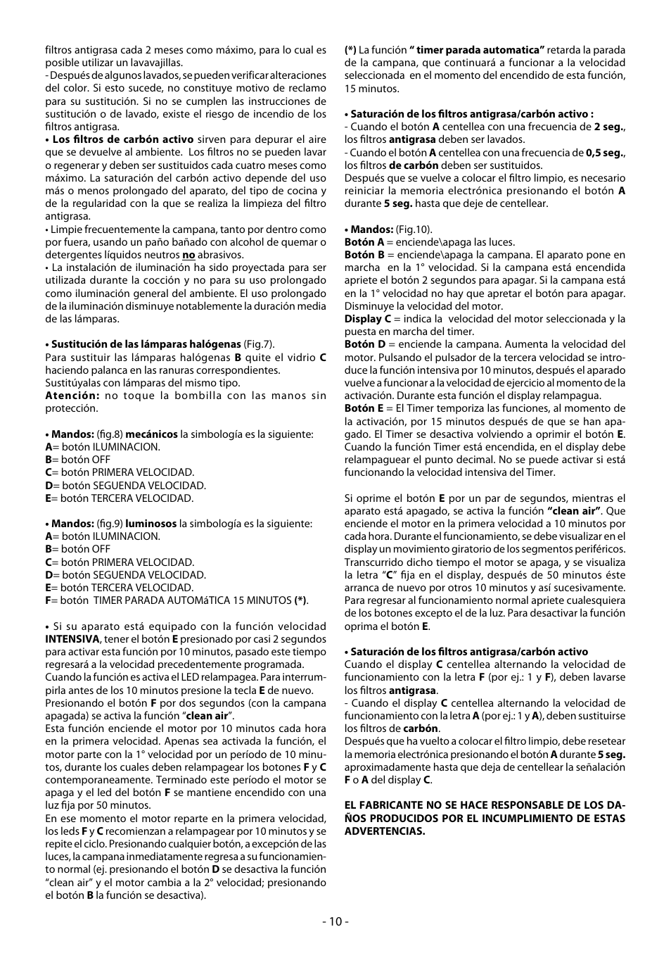 Beko CWB 6550 X User Manual | Page 10 / 20