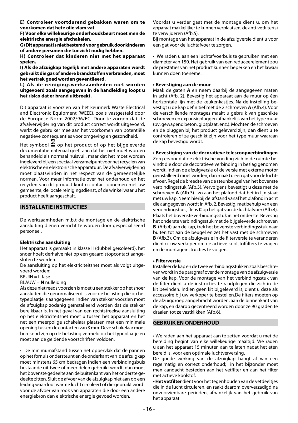 Beko CWB 6550 X User Manual | Page 16 / 20