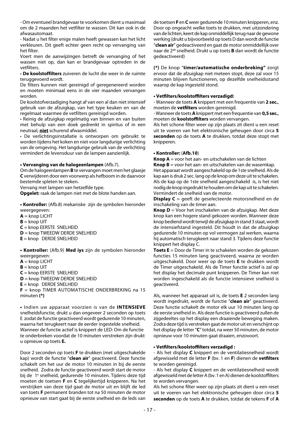 Beko CWB 6550 X User Manual | Page 17 / 20
