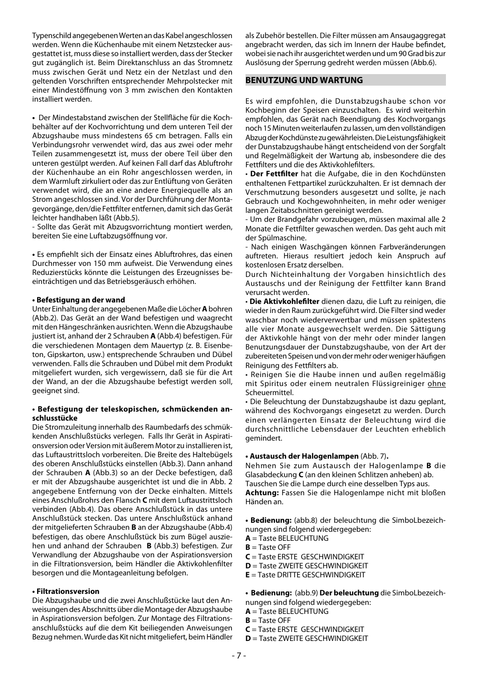 Beko CWB 6550 X User Manual | Page 7 / 20
