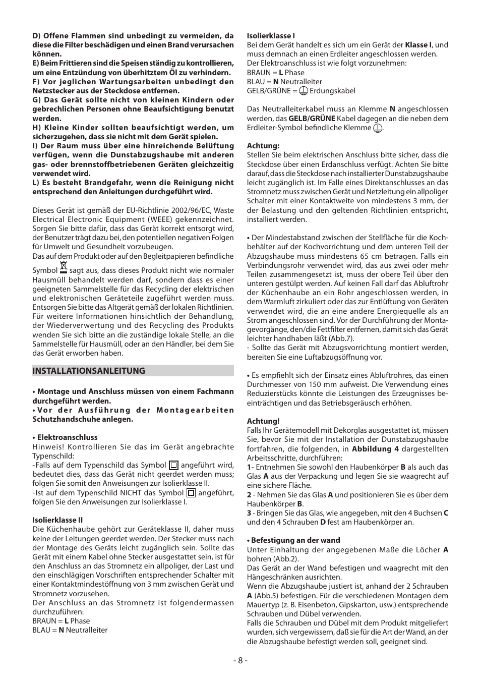 Beko CWB 6610 X User Manual | Page 8 / 24