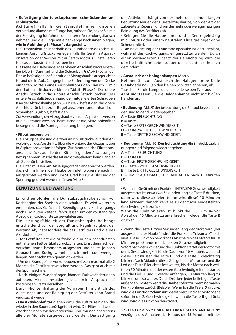 Beko CWB 6610 X User Manual | Page 9 / 24
