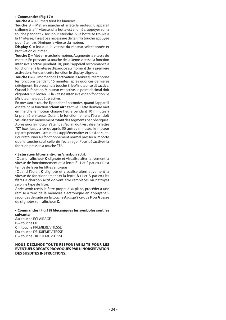 Beko CWB 6930 X User Manual | Page 24 / 40