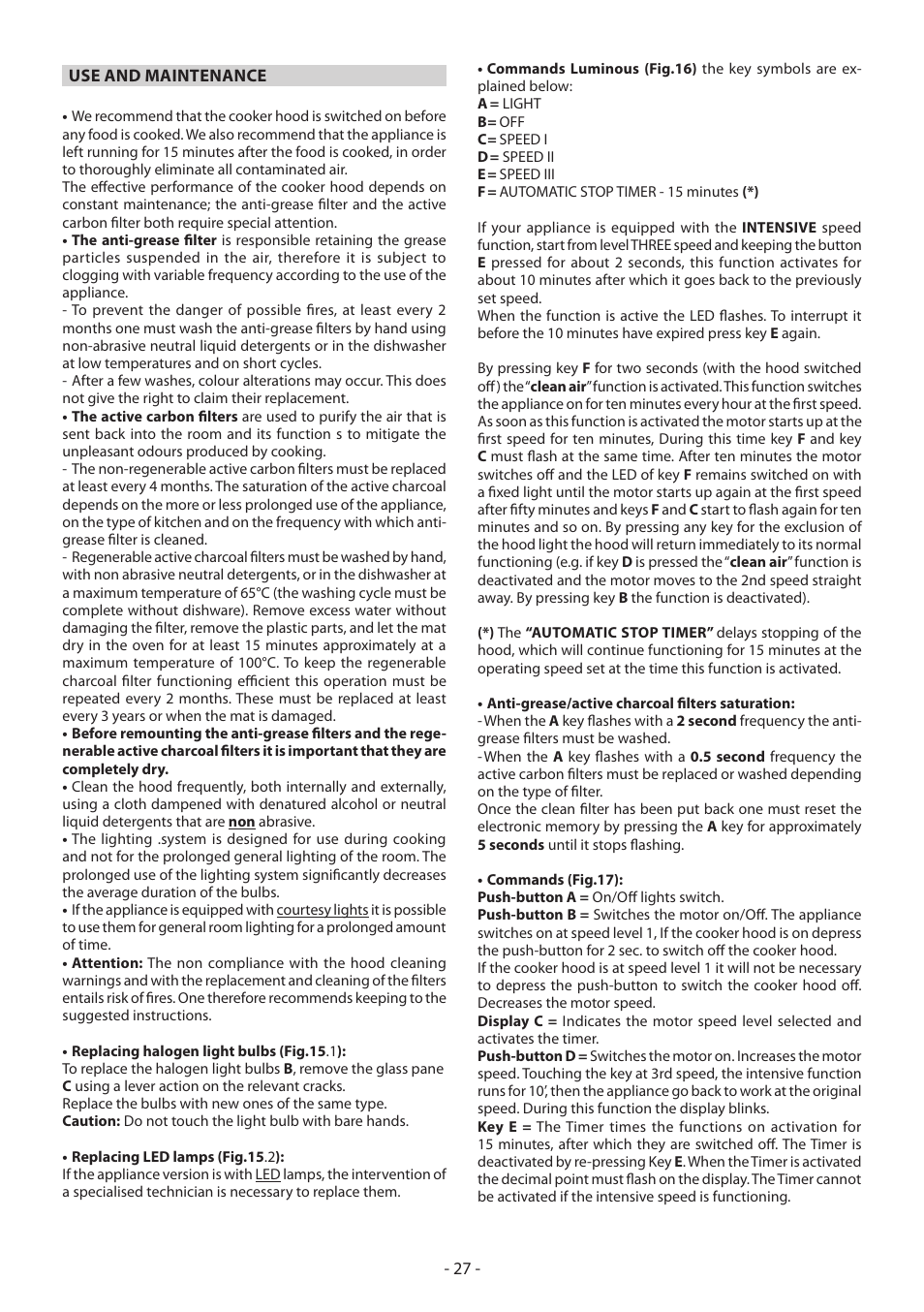 Beko CWB 6930 X User Manual | Page 27 / 40