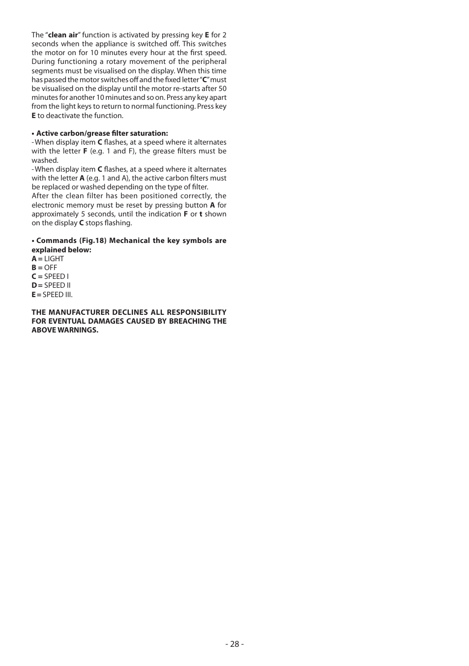 Beko CWB 6930 X User Manual | Page 28 / 40