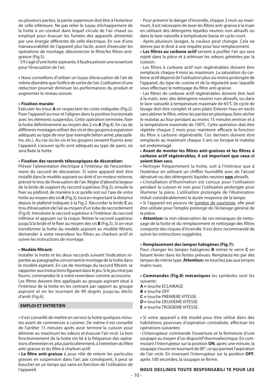 Beko CWB 9420 X User Manual | Page 10 / 16