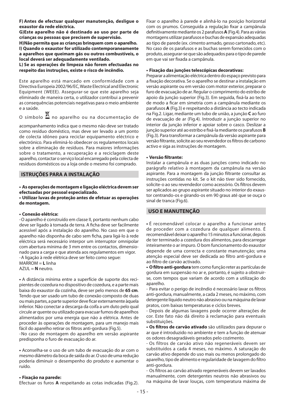 Beko CWB 9420 X User Manual | Page 15 / 16