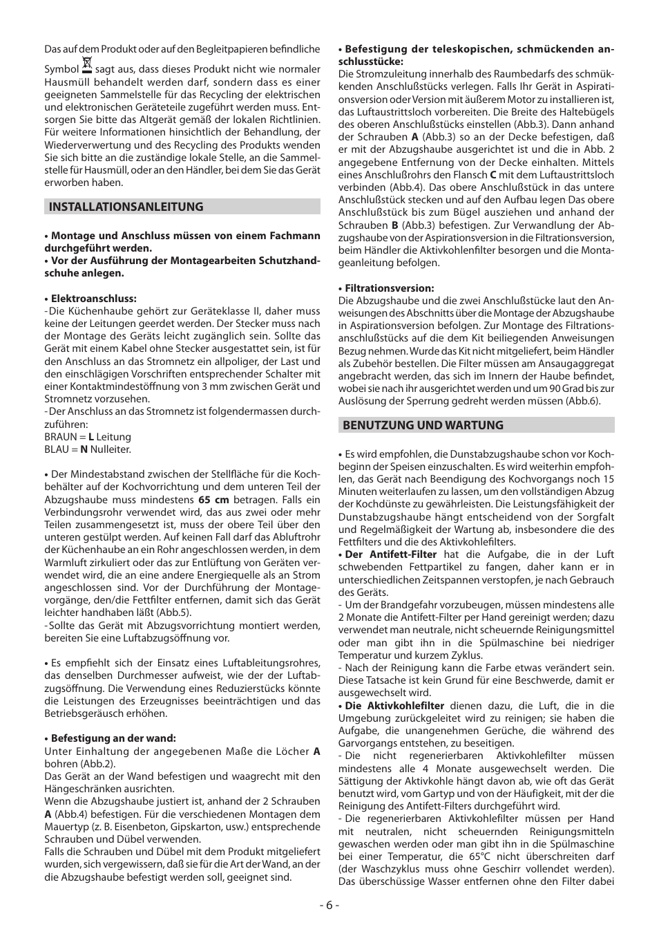 Beko CWB 9420 X User Manual | Page 6 / 16