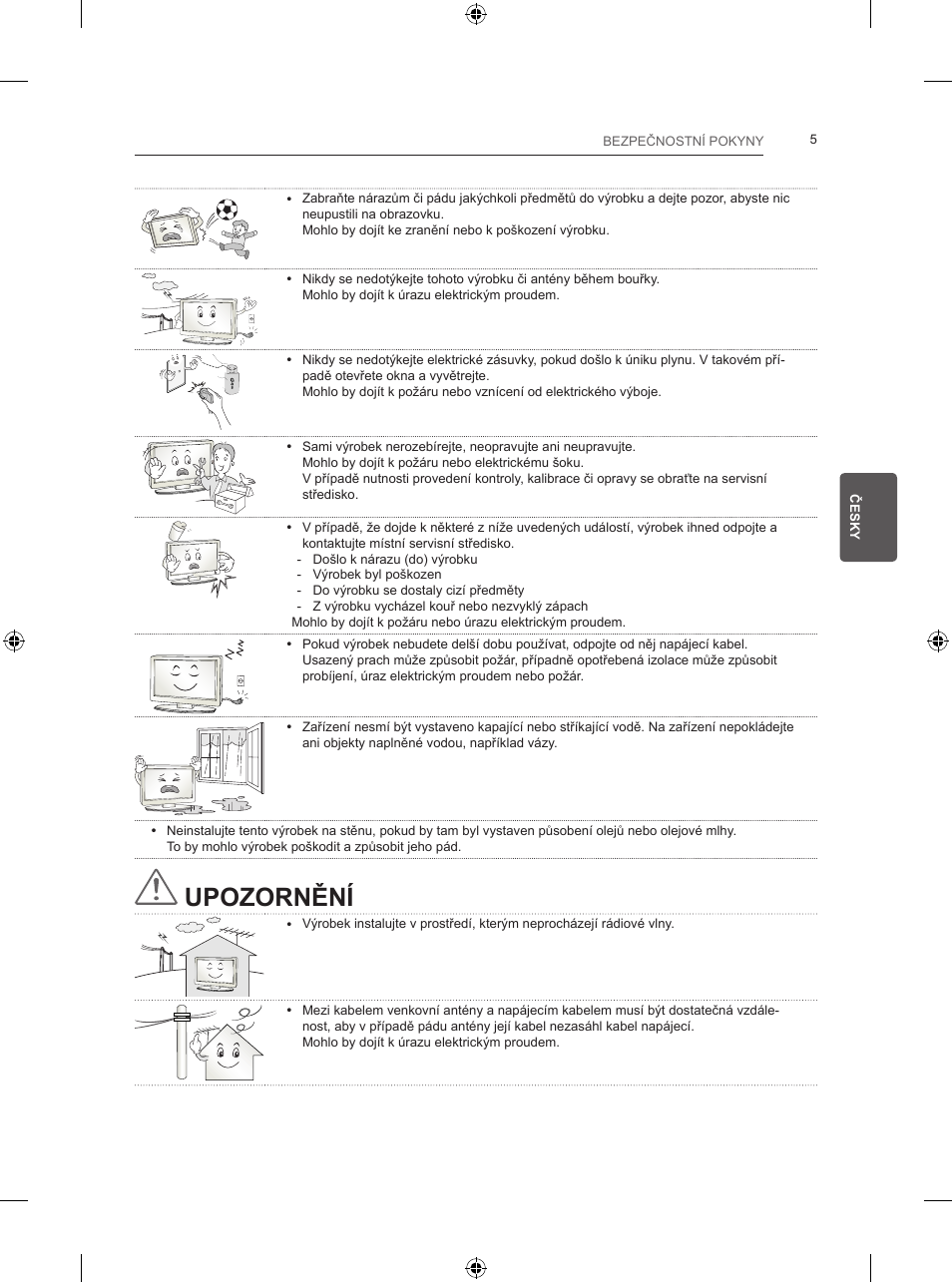 Upozornění | LG 24LB457B User Manual | Page 100 / 387