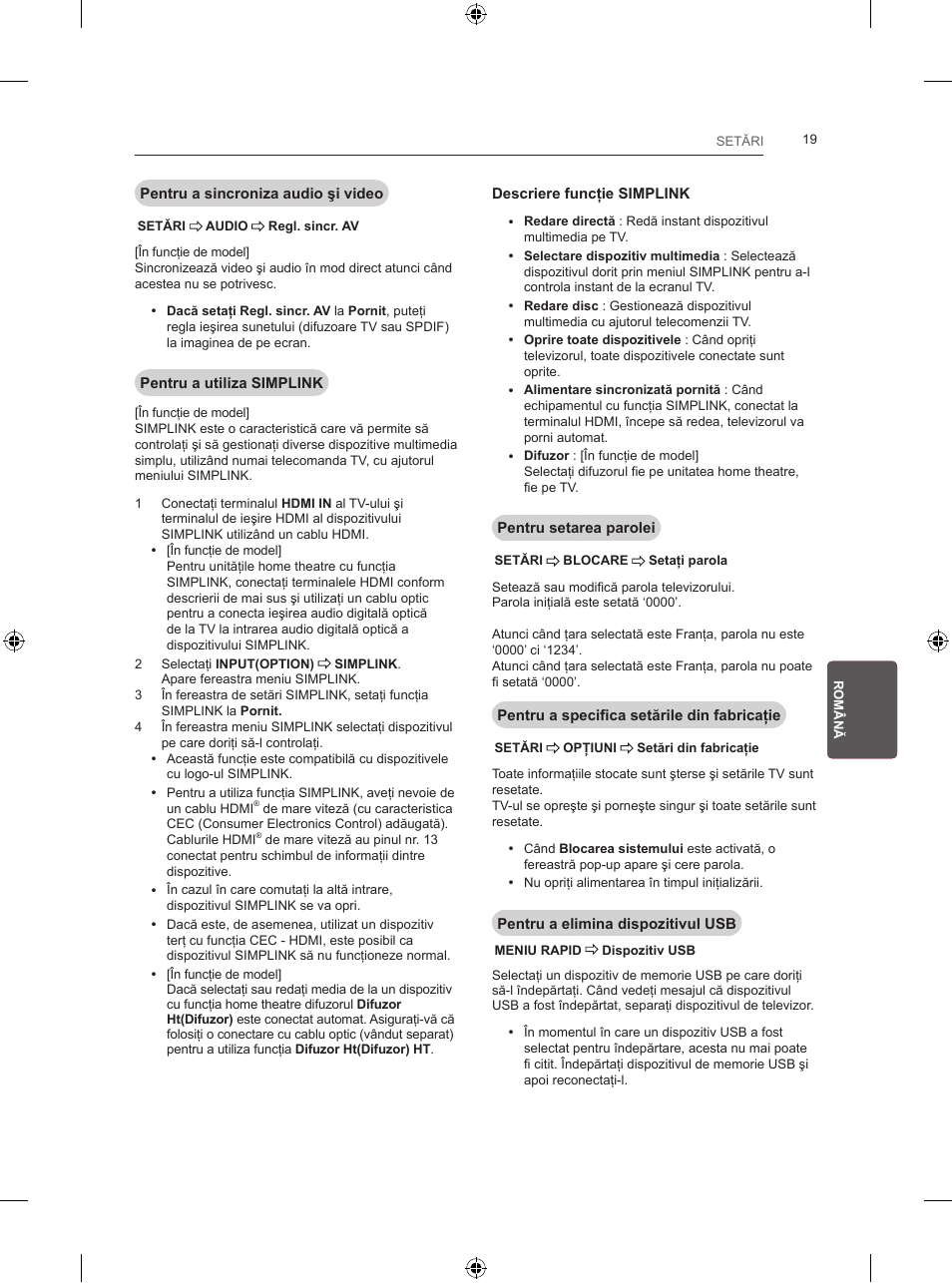 LG 24LB457B User Manual | Page 158 / 387