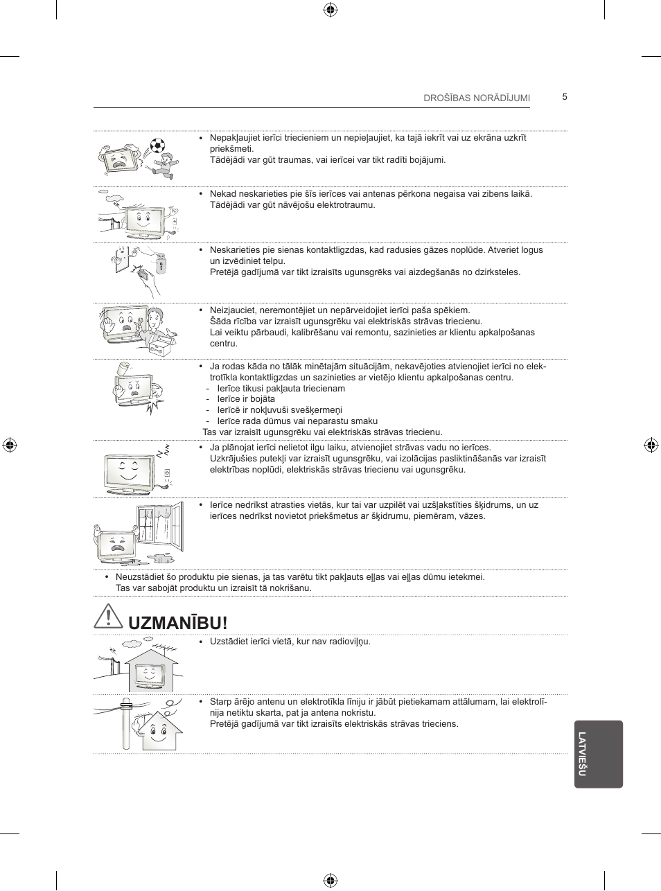 Uzmanību | LG 24LB457B User Manual | Page 232 / 387