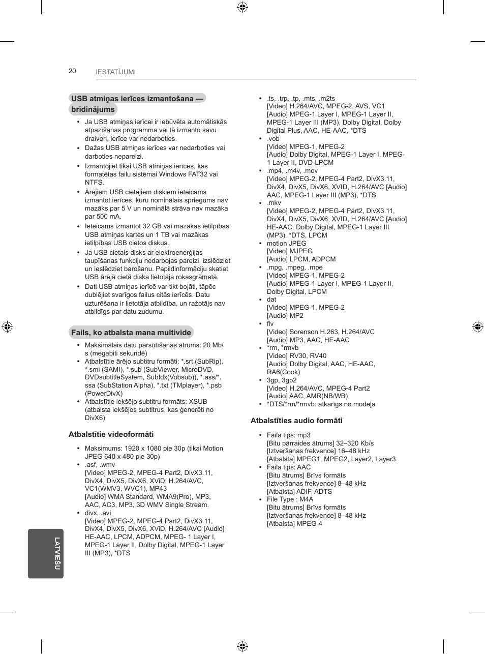 LG 24LB457B User Manual | Page 247 / 387