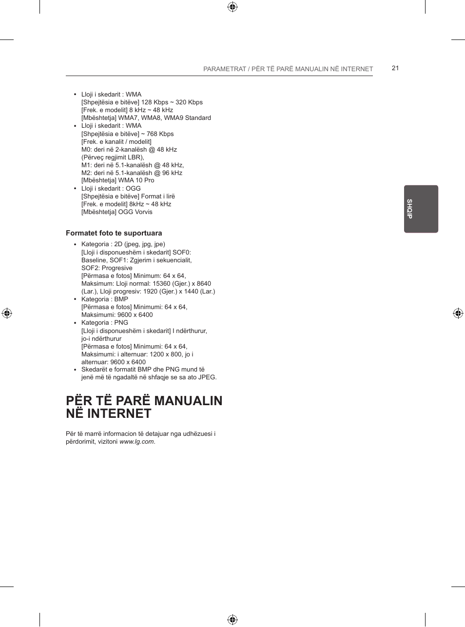 Për të parë manualin në internet | LG 24LB457B User Manual | Page 314 / 387