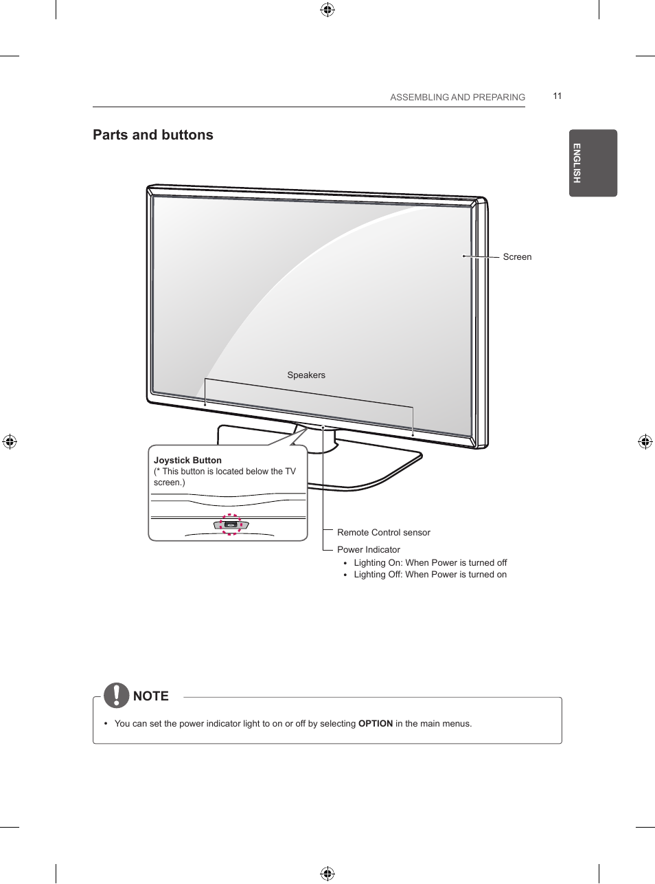 Parts and buttons | LG 24LB457B User Manual | Page 40 / 387