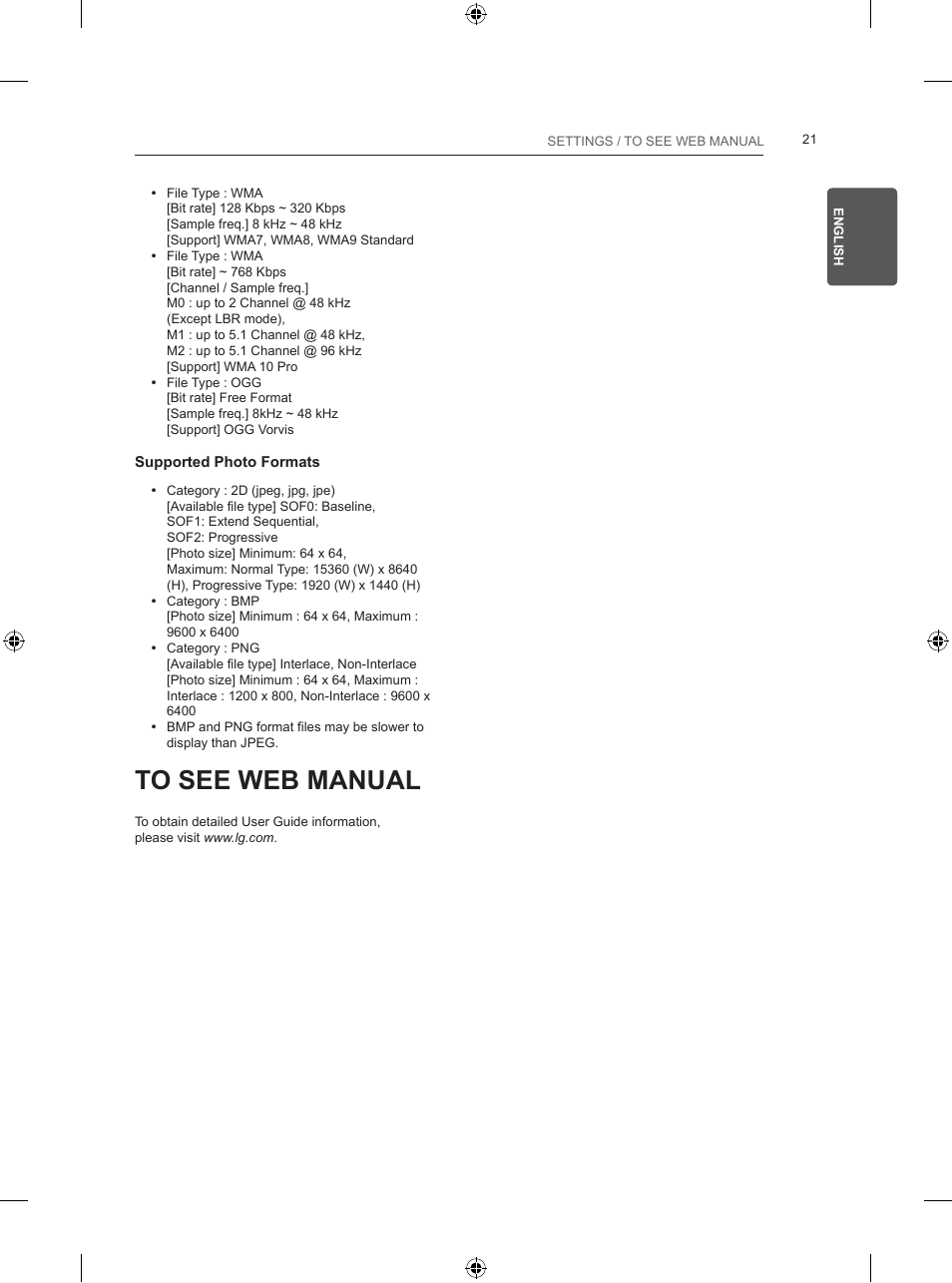 LG 24LB457B User Manual | Page 50 / 387