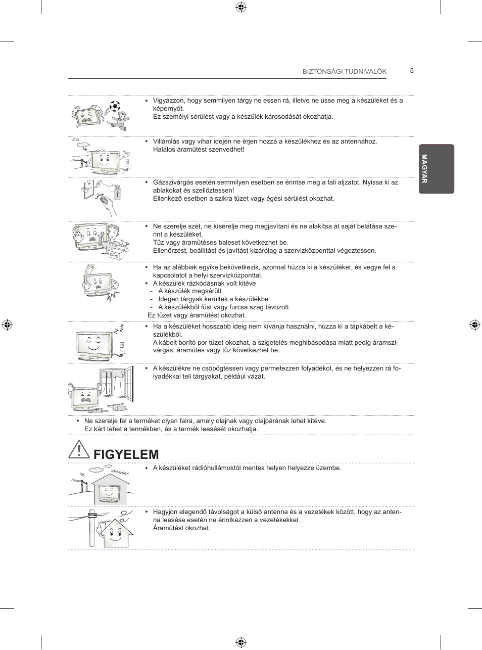 Figyelem | LG 24LB457B User Manual | Page 56 / 387