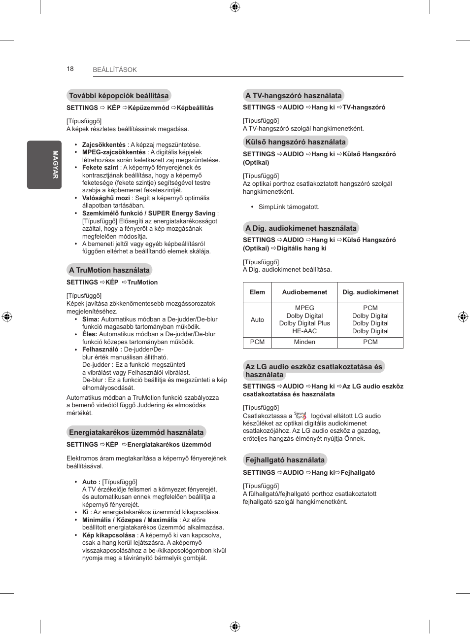 LG 24LB457B User Manual | Page 69 / 387