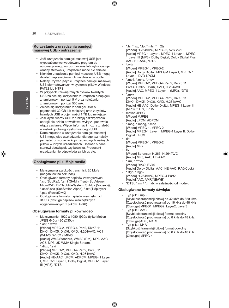 LG 24LB457B User Manual | Page 93 / 387