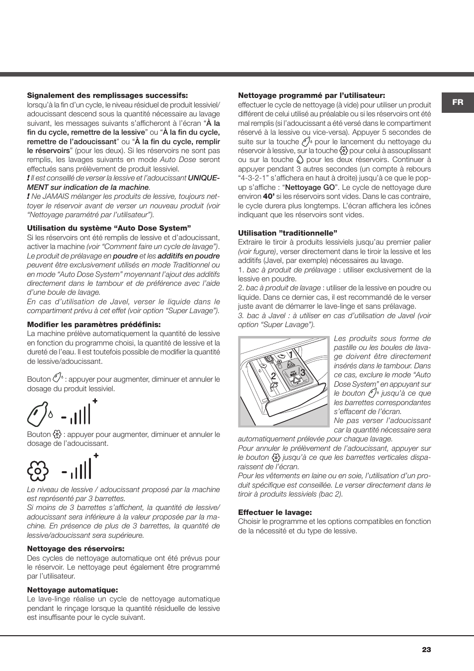 Hotpoint Ariston Aqualtis AQLF9D 692 U (EU)-A User Manual | Page 23 / 80