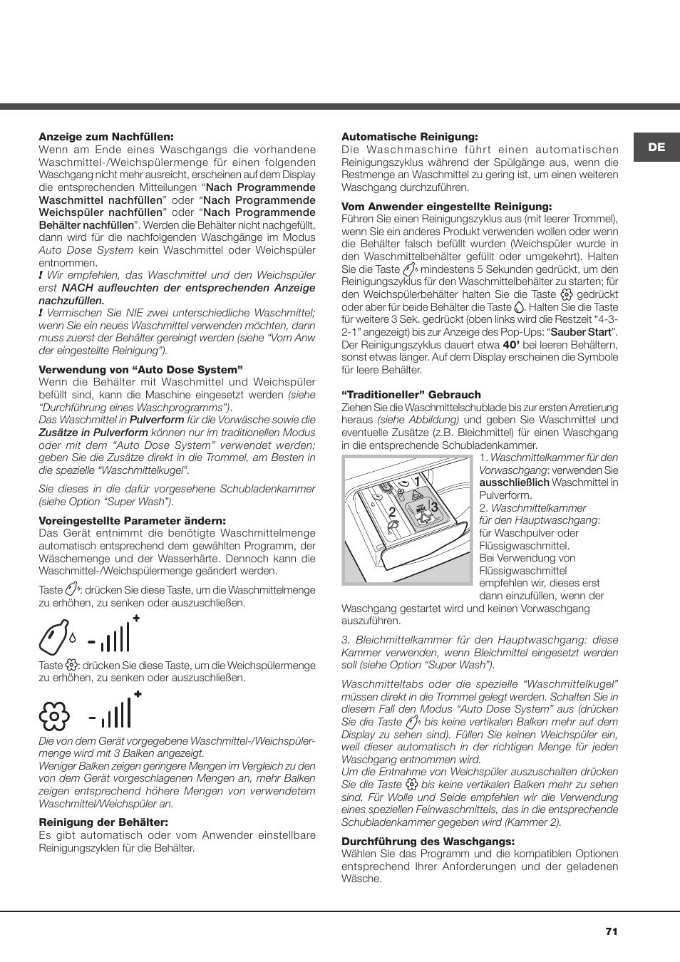 Hotpoint Ariston Aqualtis AQLF9D 692 U (EU)-A User Manual | Page 71 / 80
