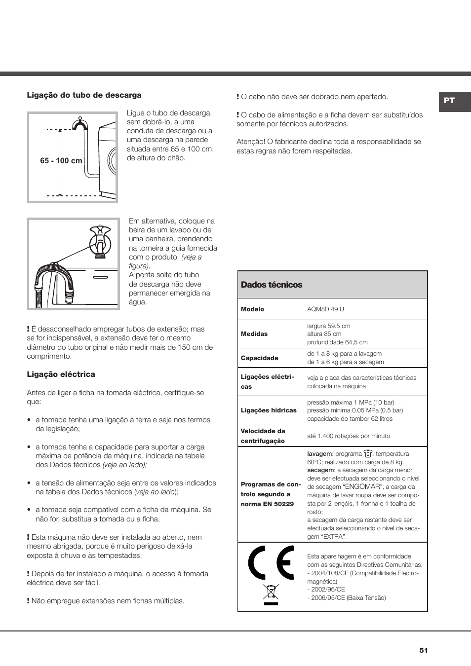 Hotpoint Ariston AQM8D 49 U (EU)-A.N User Manual | Page 51 / 72