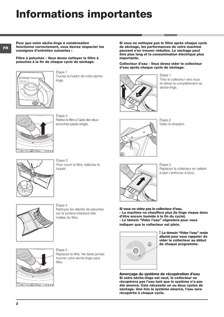 Informations importantes | Hotpoint Ariston AQC9 4F5 T-Z1 (EU) User Manual | Page 2 / 72