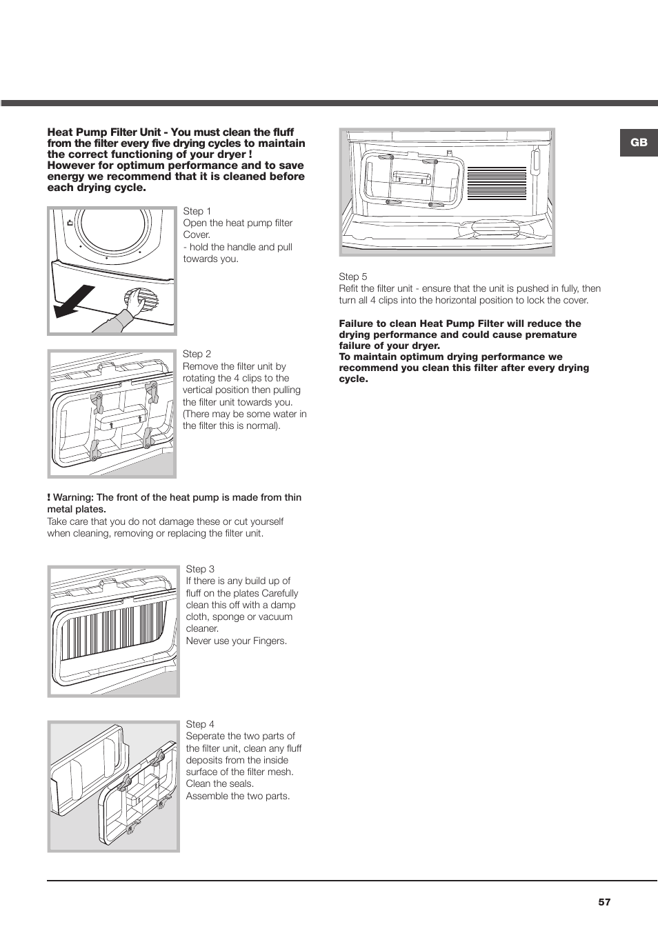 Hotpoint Ariston AQC9 4F5 T-Z1 (EU) User Manual | Page 57 / 72