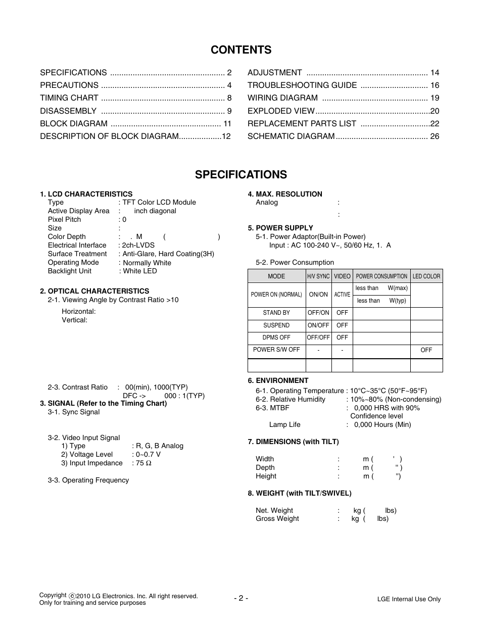 LG E2042T-BN User Manual | Page 2 / 20