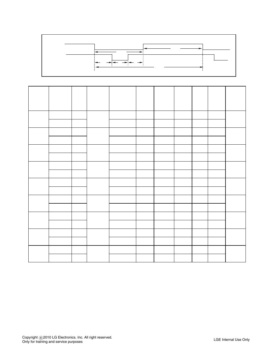 Timing chart | LG E2042T-BN User Manual | Page 7 / 20