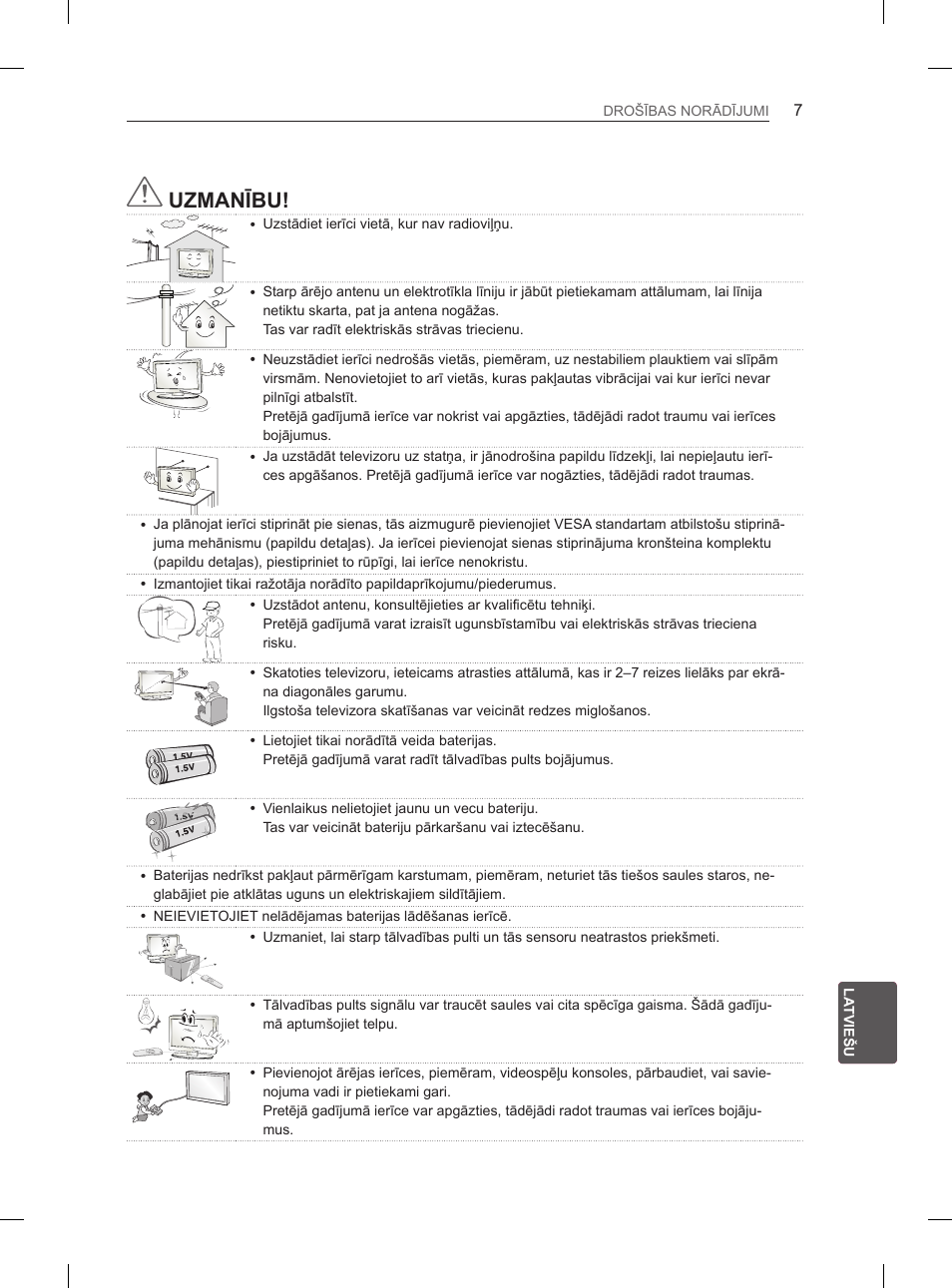 Uzmanību | LG 55EA880V User Manual | Page 333 / 544