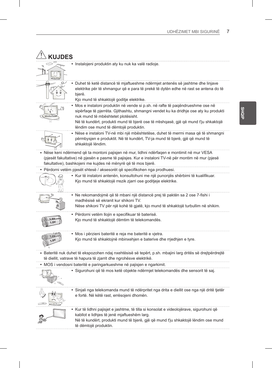 Kujdes | LG 55EA880V User Manual | Page 423 / 544