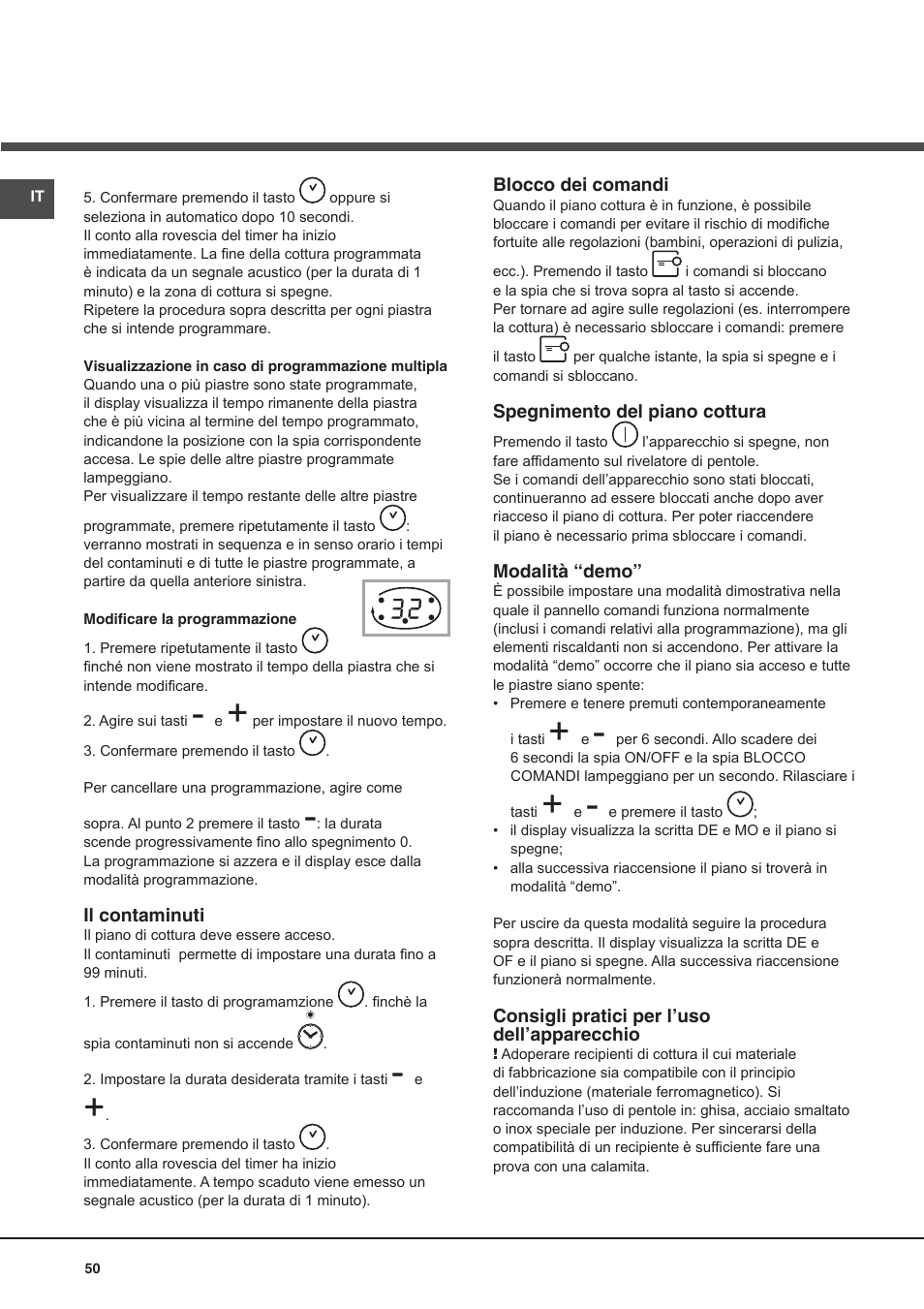 Hotpoint Ariston KIO 632 C C User Manual | Page 50 / 80