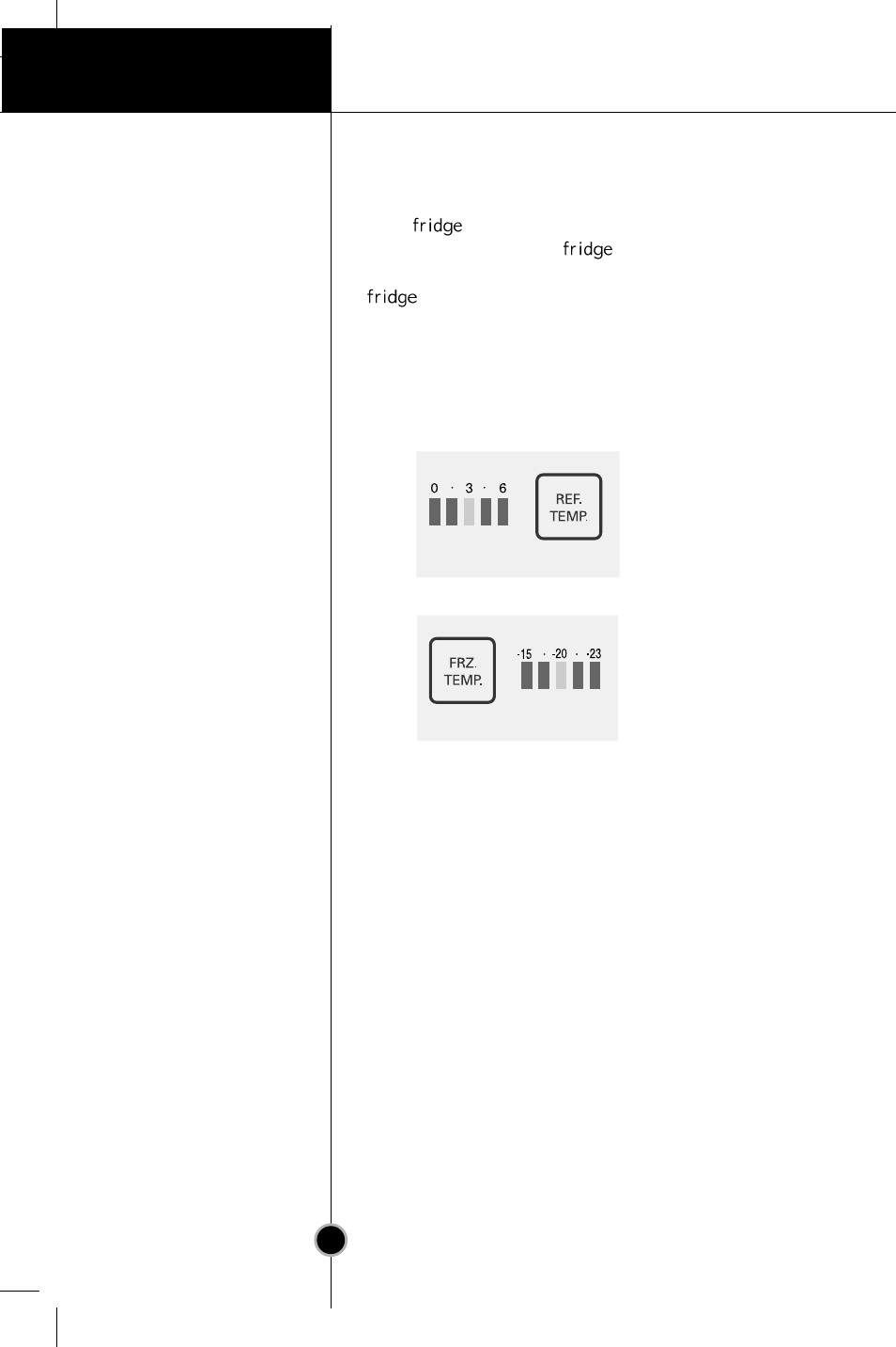 Temperature control, Operation | LG GR-B429BTCA User Manual | Page 17 / 30