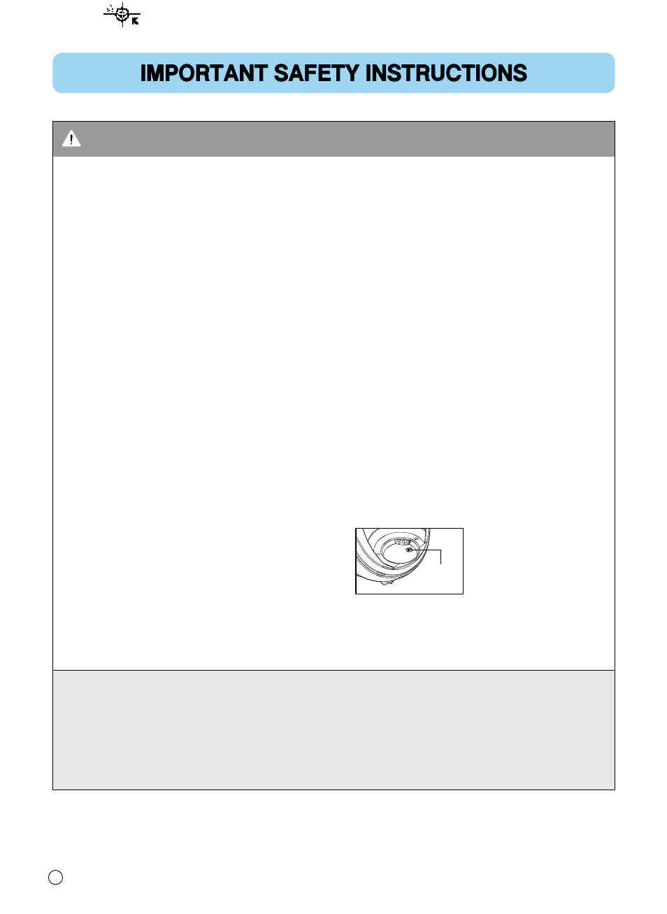 Caution | LG VK8730HTXE User Manual | Page 6 / 32