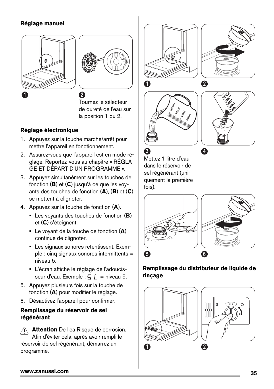 Zanussi ZDT16003FA User Manual | Page 35 / 60