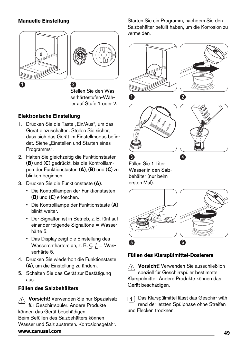 Zanussi ZDT16011FA User Manual | Page 49 / 72