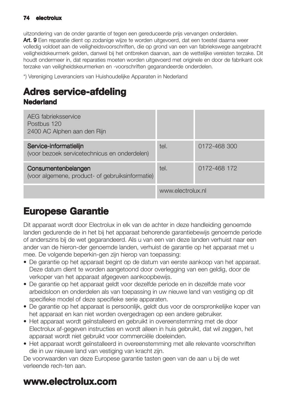 Zanussi ZHC9244X User Manual | Page 74 / 84