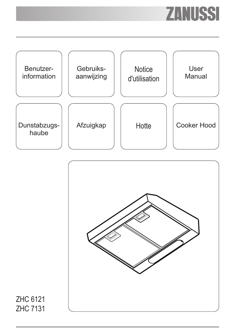 Zanussi ZHC6121X User Manual | 72 pages