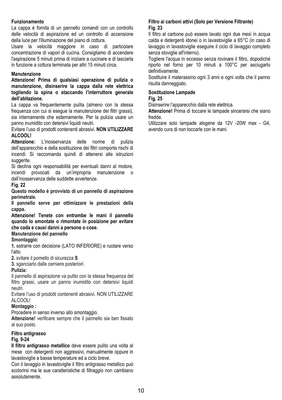 Zanussi ZHC86540XA User Manual | Page 10 / 72