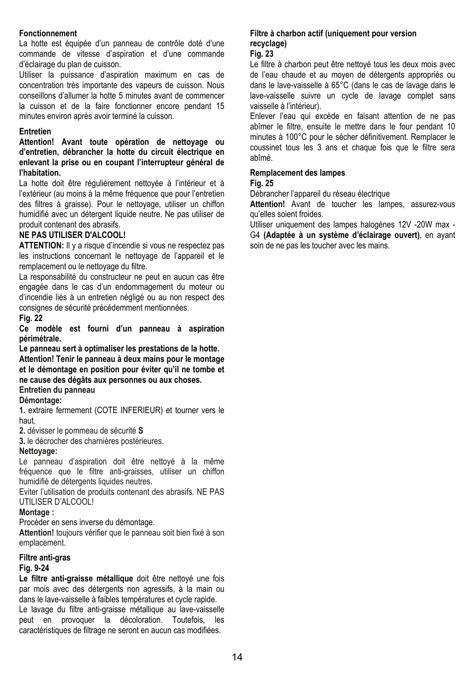 Zanussi ZHC86540XA User Manual | Page 14 / 72