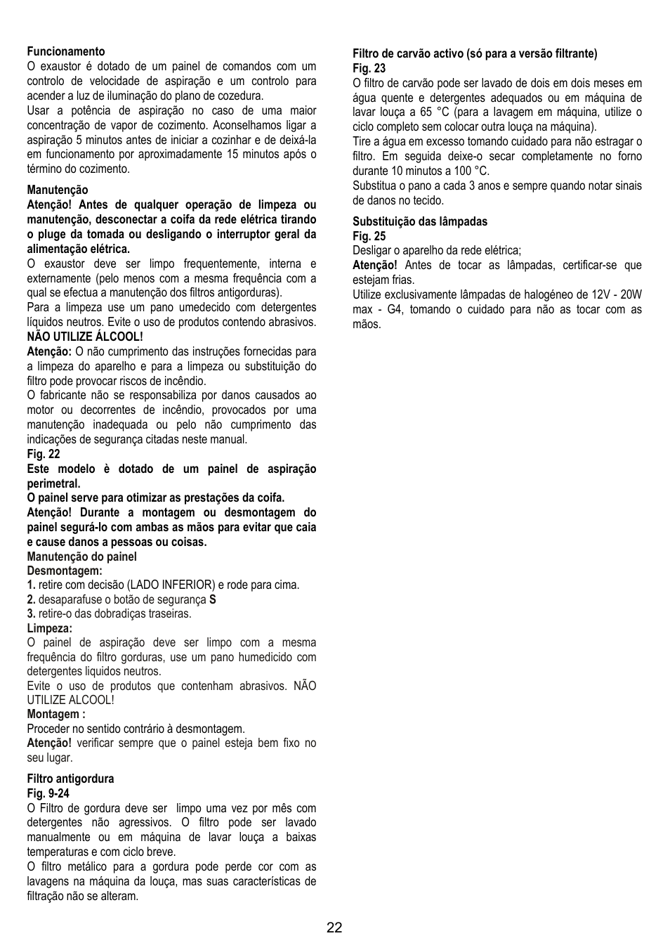 Zanussi ZHC86540XA User Manual | Page 22 / 72