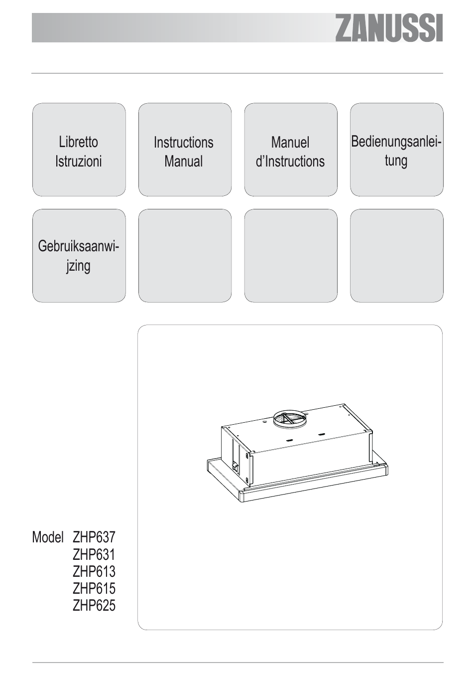 Zanussi ZHP615W User Manual | 40 pages