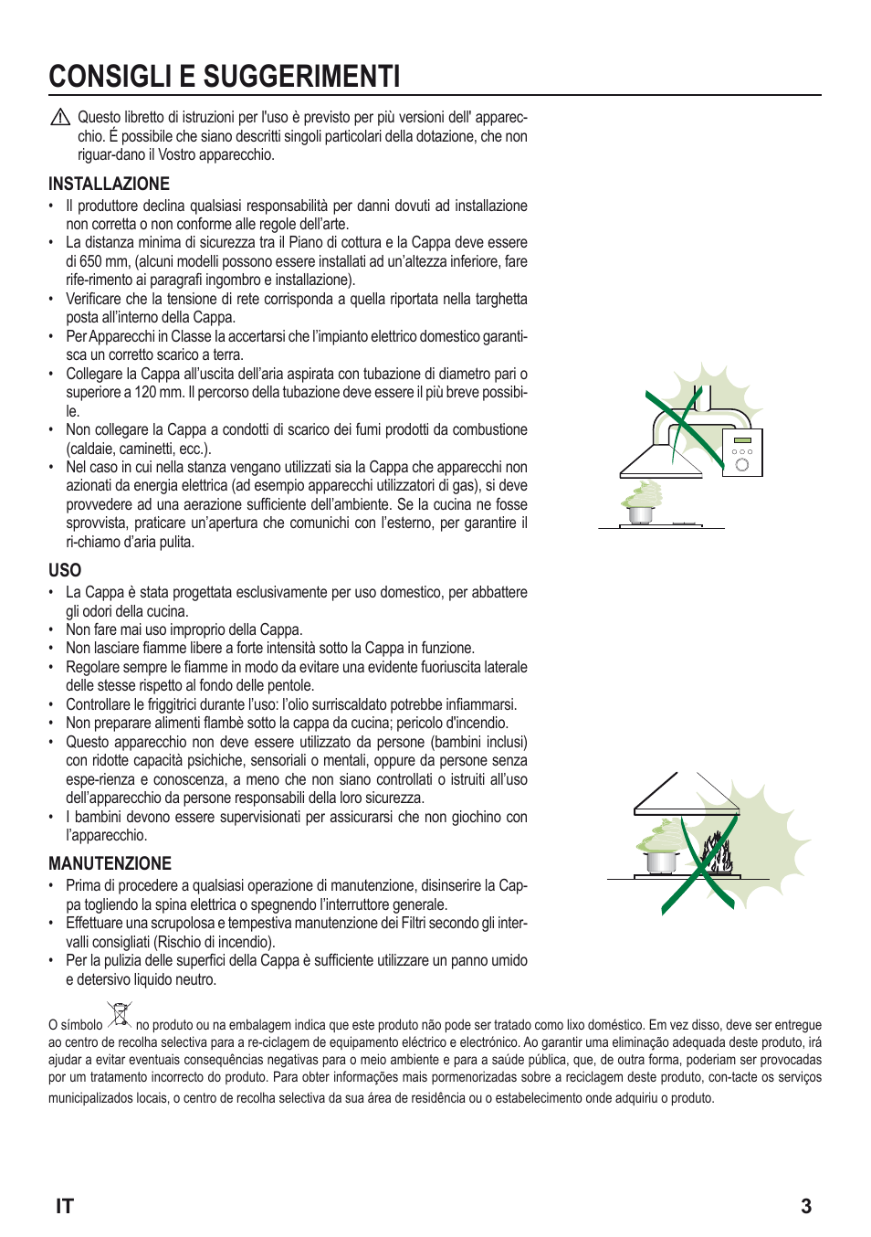 Consigli e suggerimenti | Zanussi ZHP615W User Manual | Page 3 / 40