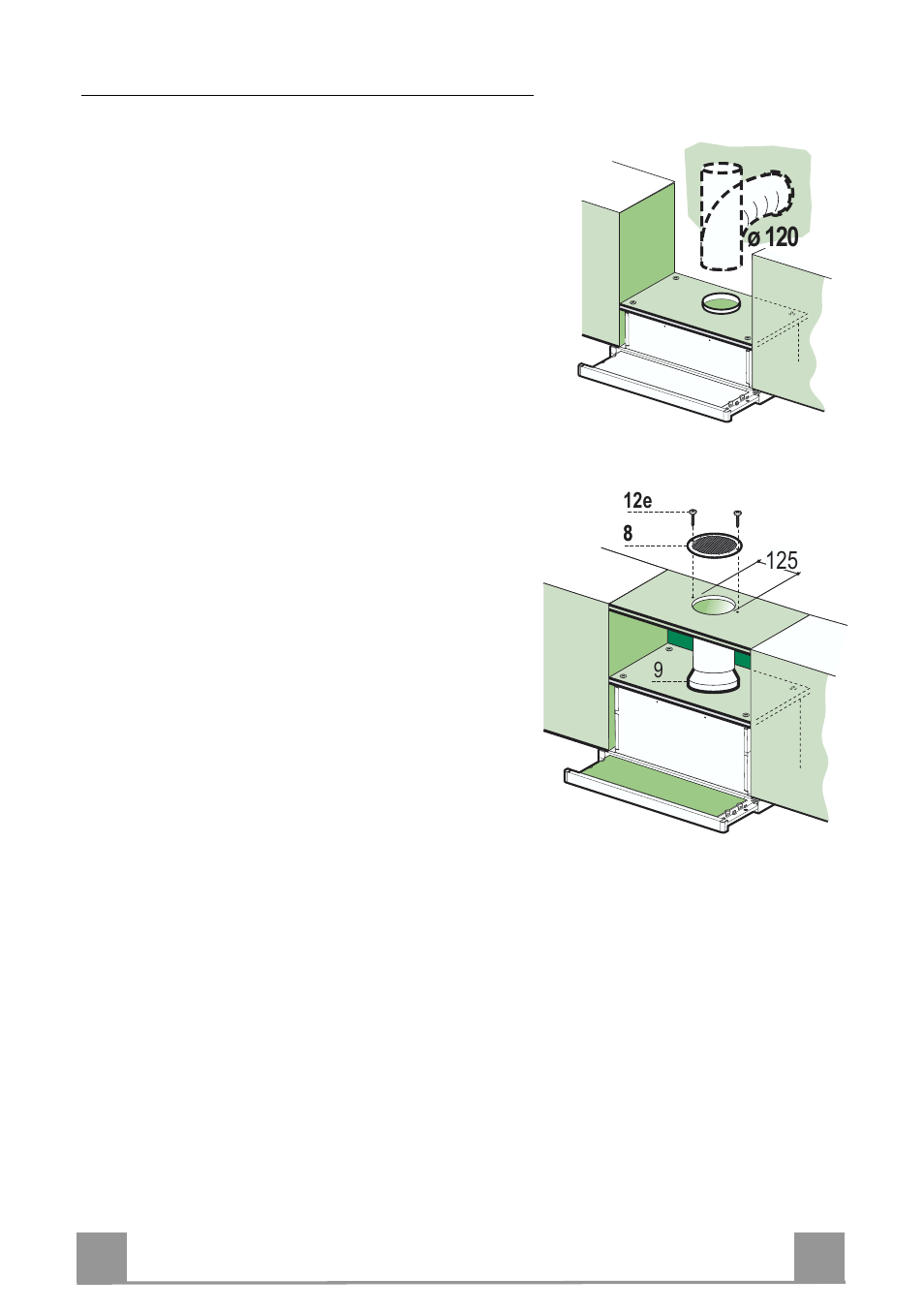 Ø 120, De 2 7 27 anschlüsse | Zanussi ZHP615X User Manual | Page 27 / 40