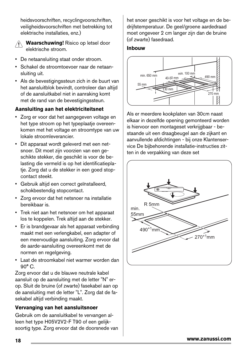 Zanussi ZES3921IBA User Manual | Page 18 / 60