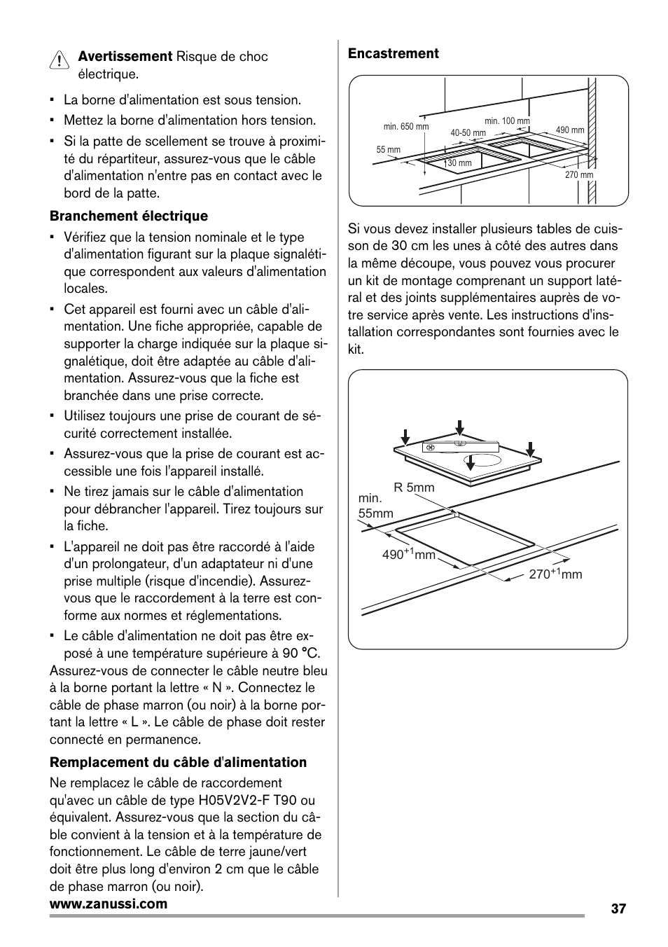 Zanussi ZES3921IBA User Manual | Page 37 / 60