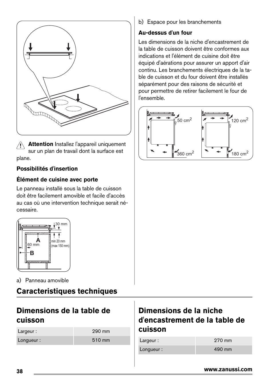 Zanussi ZES3921IBA User Manual | Page 38 / 60